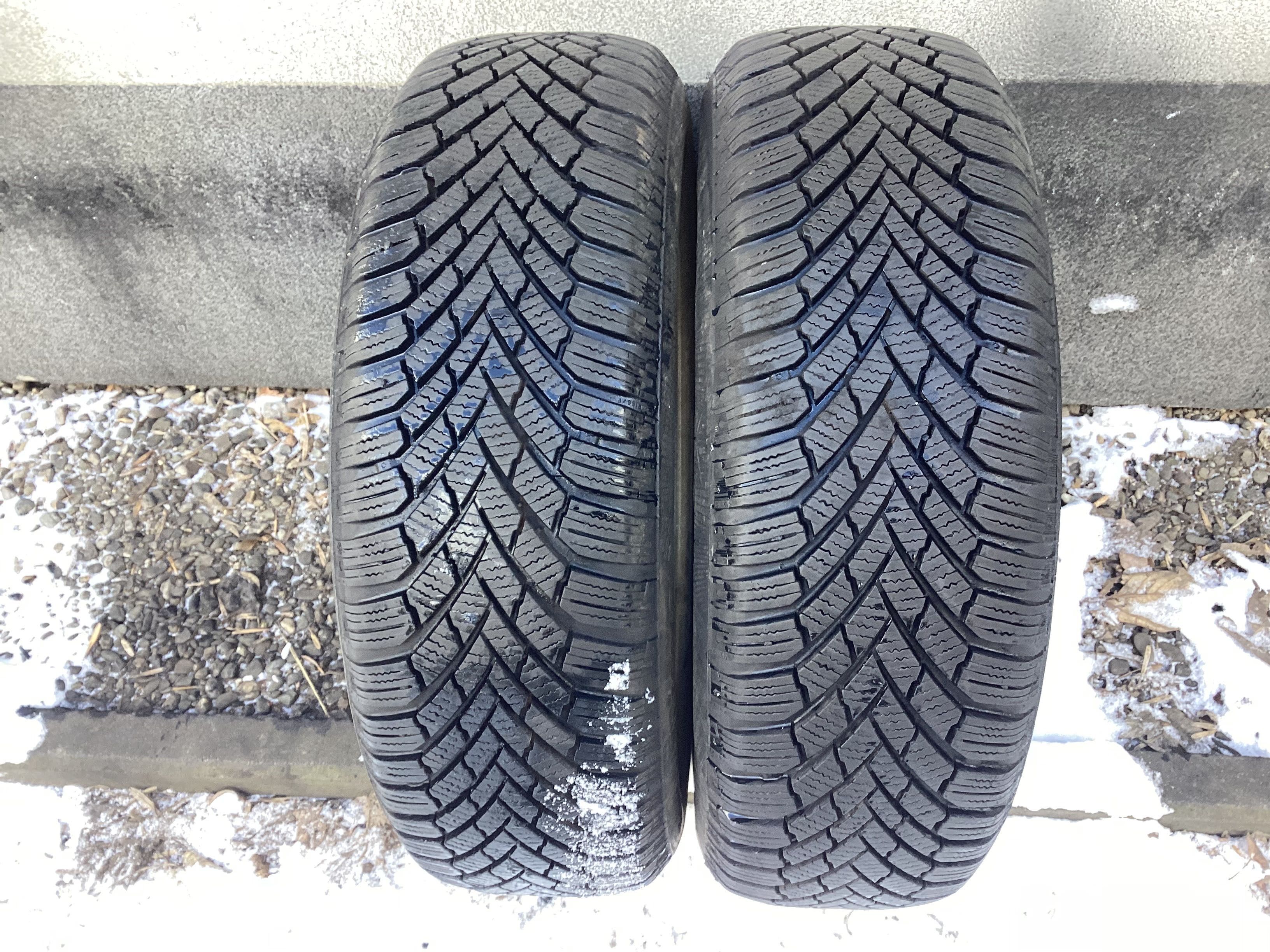 CONTINENTAL 185/65r15 2szt  opony zima zimowe 6.5mm 2020r