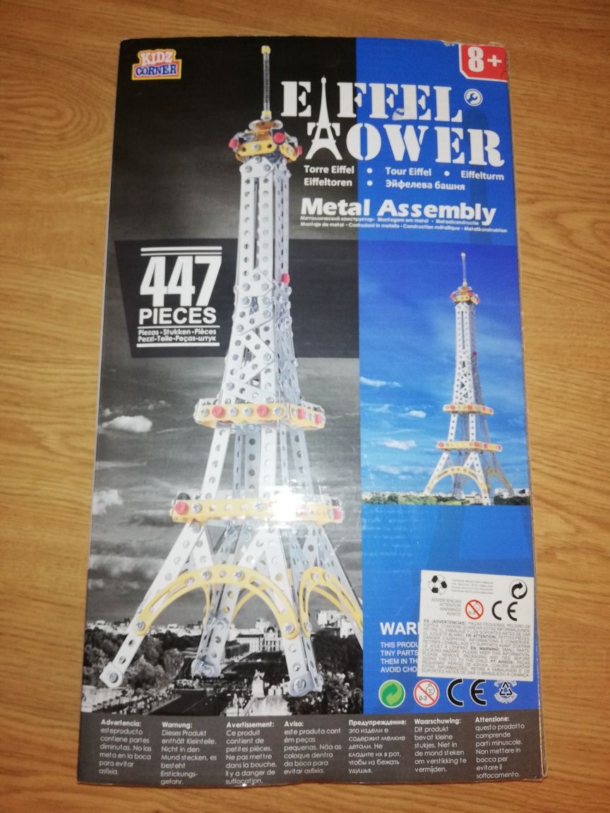 Jogo de construção em metal "Torre Eiffel"  - NOVO