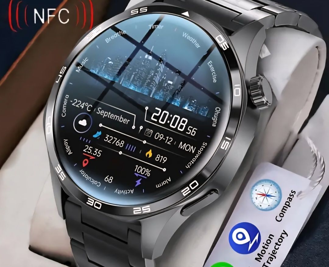 SmartWatch S11 Steel Black dwa paski w zestawie bransoletka i sylikon