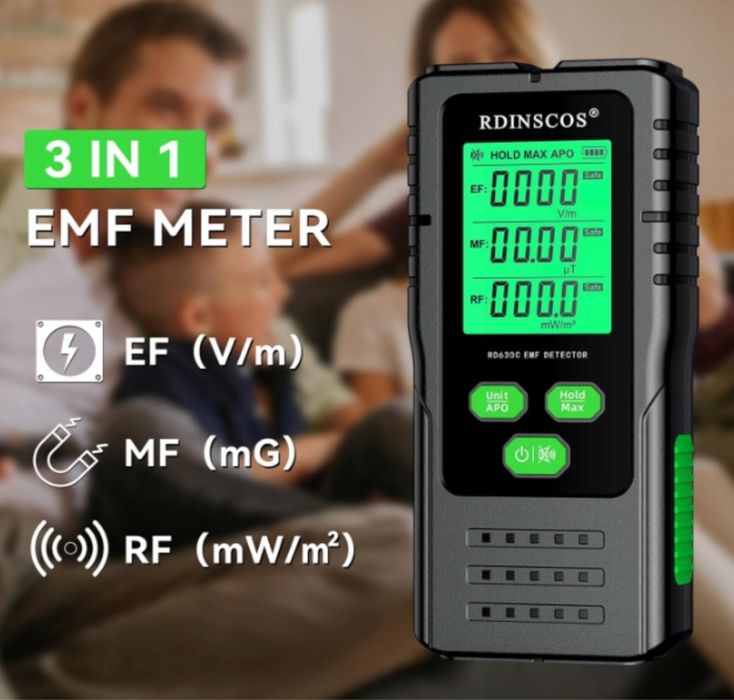 Miernik pola elektromagnetycznego tester EMF do pomiaru promieniowania