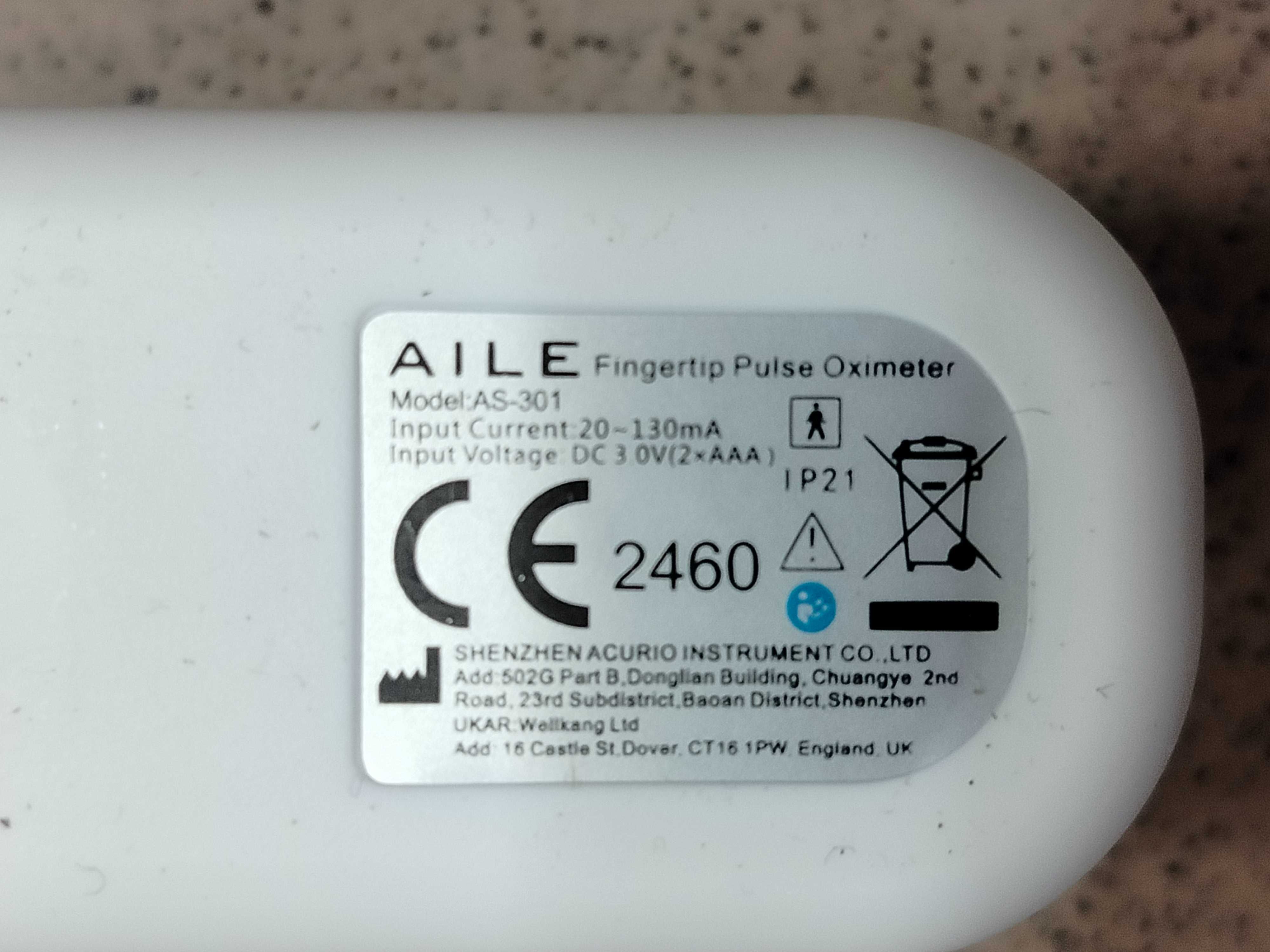 Pulsoksymetr Aile AS-301