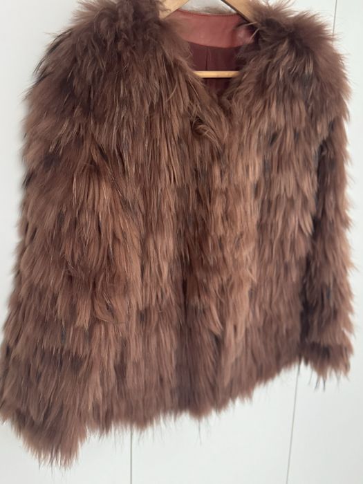 Piękne ,brązowe , naturalne futerko