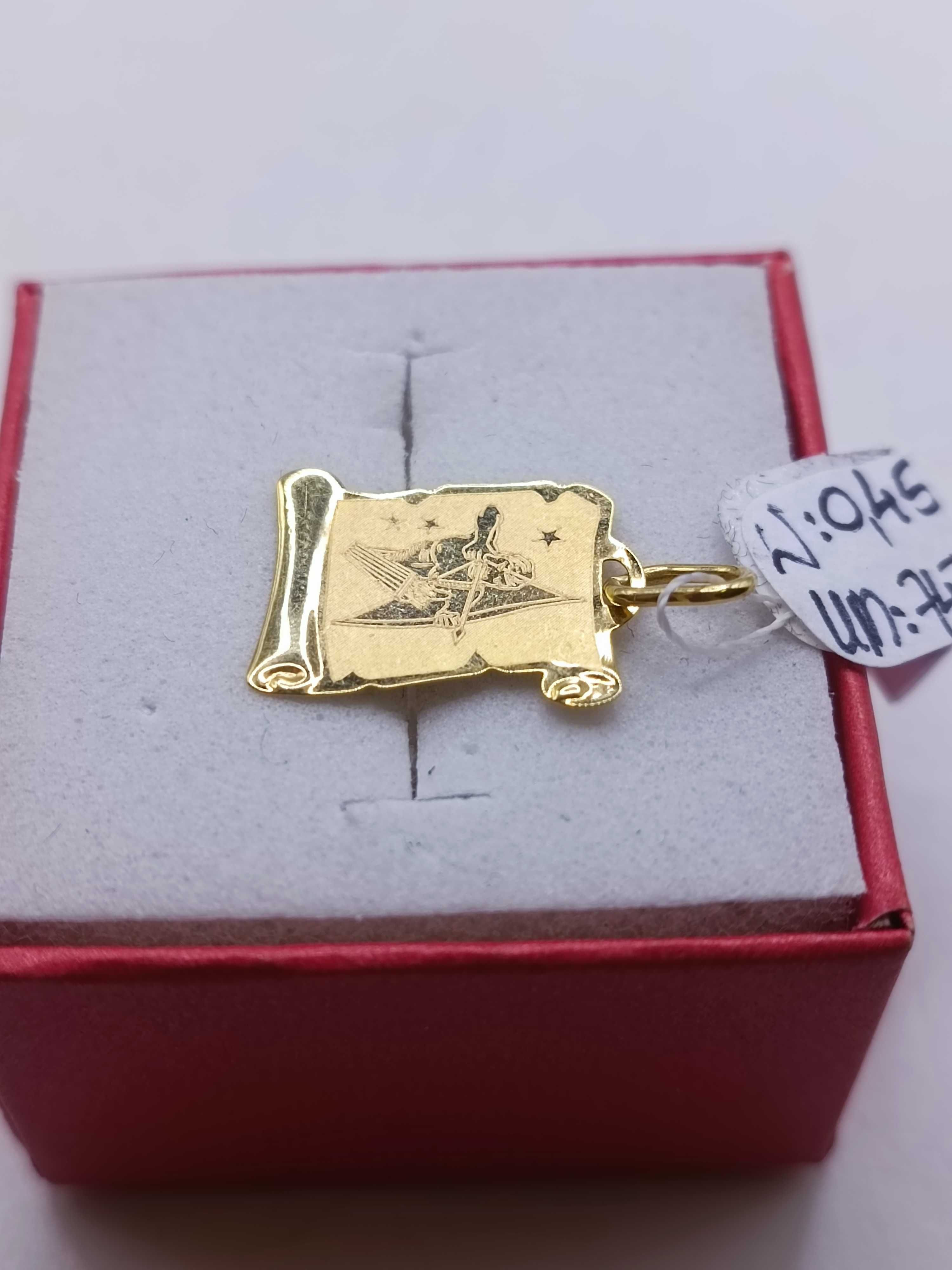 Złota Zawieszka Złoty Wisiorek Znak Zodiaku PR585 14K 747/12/24L