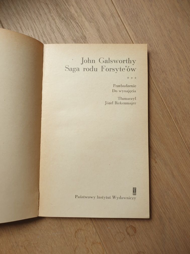 Książka "Saga Rodu Forsyte'ów tom 3" - John Galsworthy