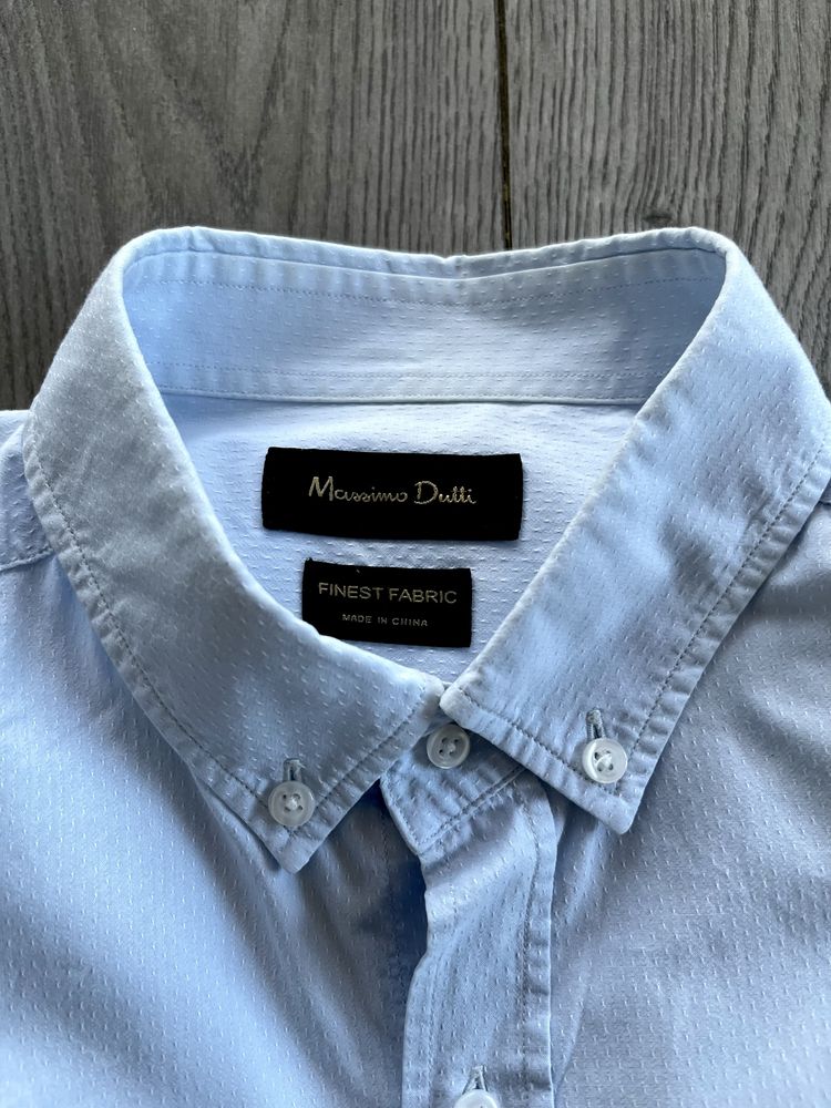 Błękitna koszula Massimo Dutti, M