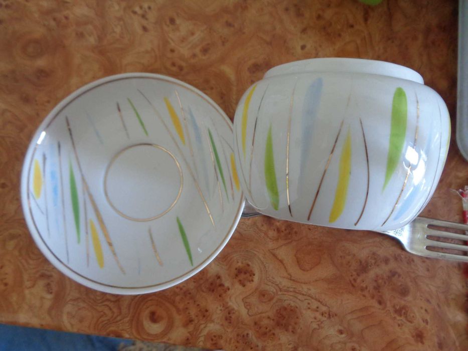 порцеляна Борислав 1960ті залишки сервізу клеймо ялинка