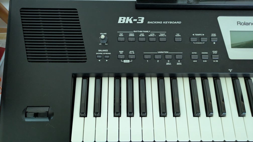 Organ piano Roland BK-3 Teclado de Acompanhamento