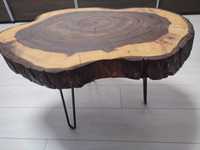 Stół z plastra drzewa
