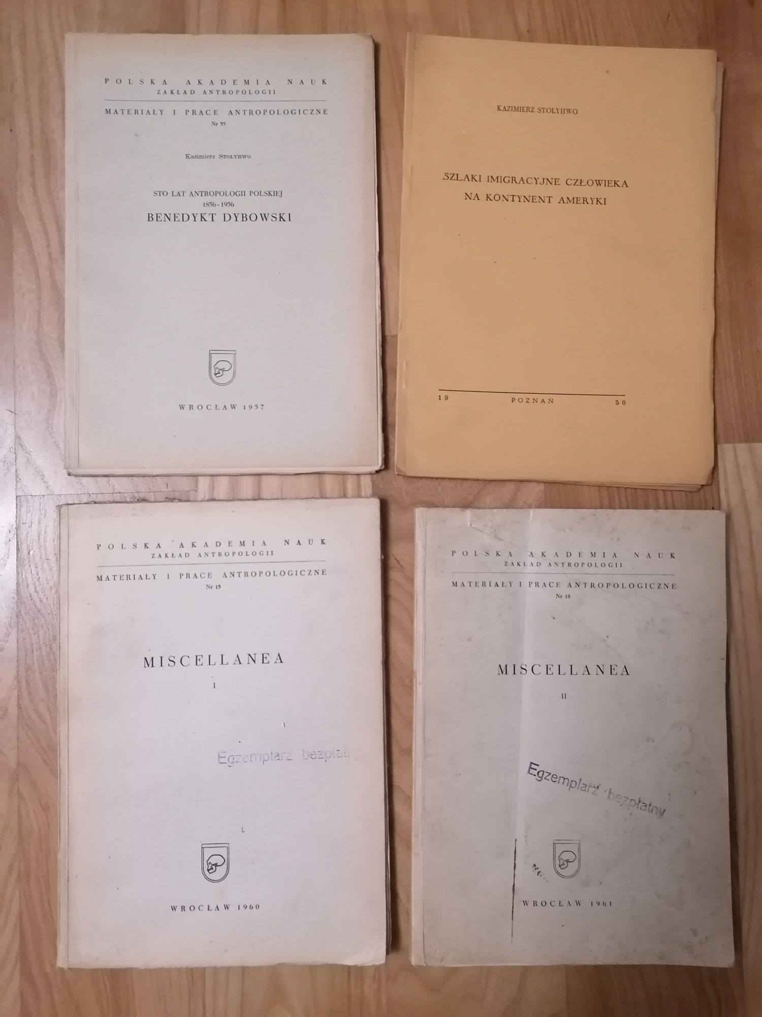 Stare materiały i prace antropologiczne
