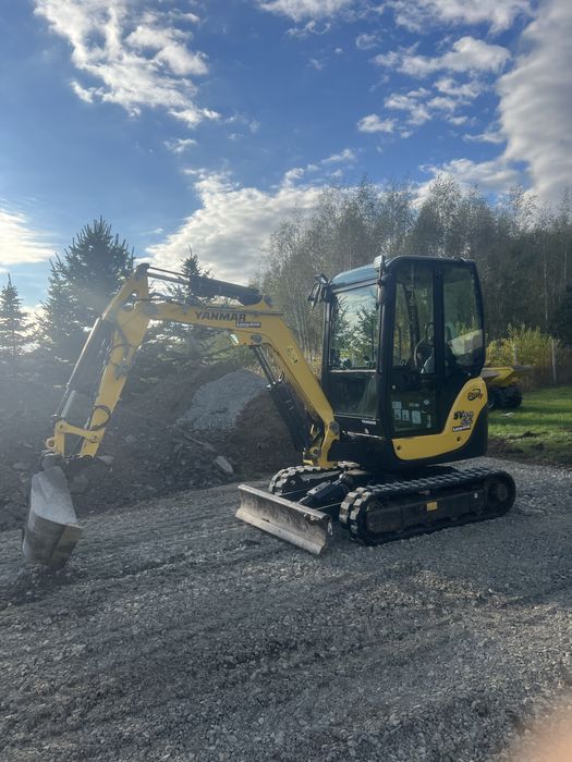 Minikoparka koparka Yanmar sv 22, sv26 jak nowy jcb kubota 3 lyzki