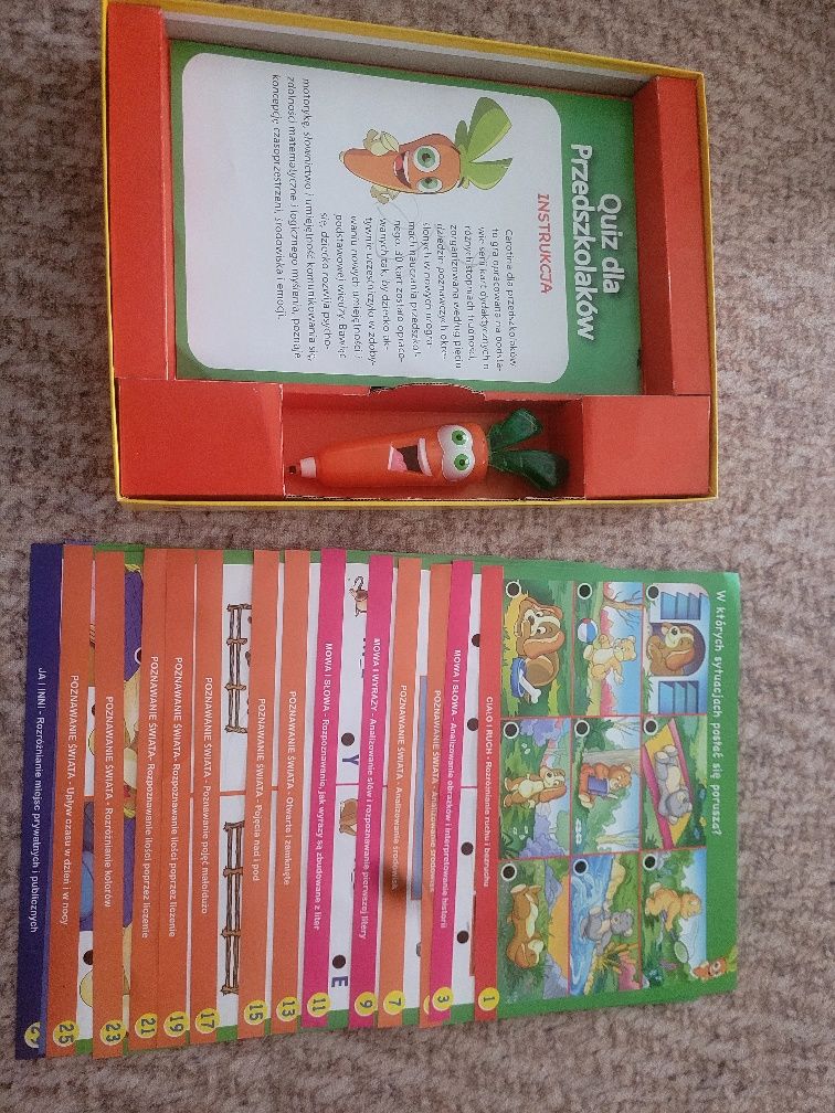 Marchewka Karotka Quiz dla przedszkolaków 4-5 lat