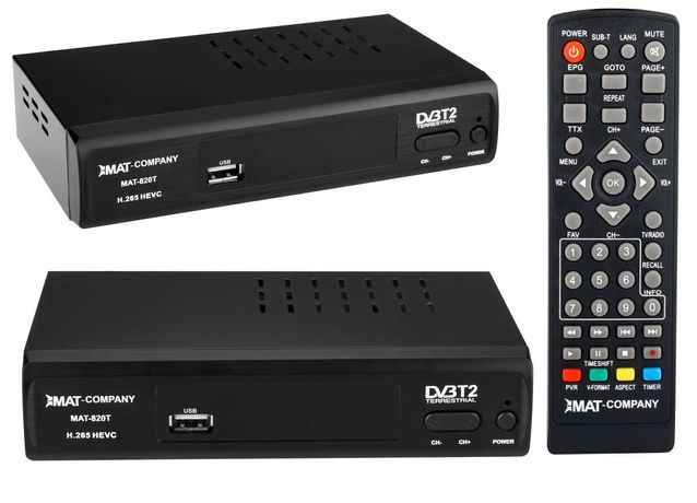 Dekoder tuner TV Naziemnej HD DVB-T2 HEVC H.265