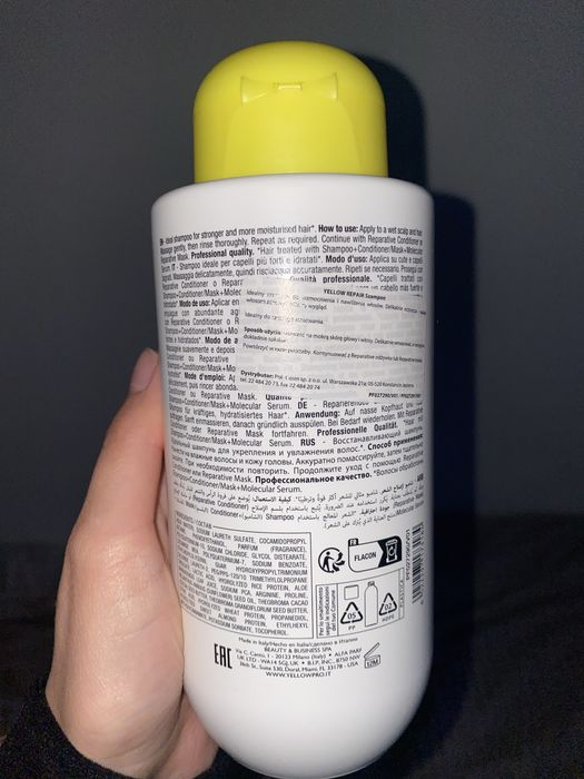 Alfaparf Yellow Professional Repair szampon regenerujący zniszczenia
