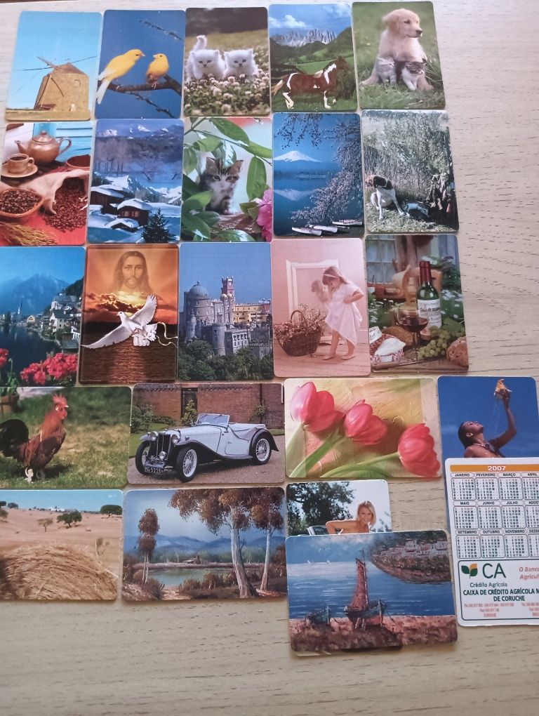24 calendários caixa agrícola de Coruche de 2007