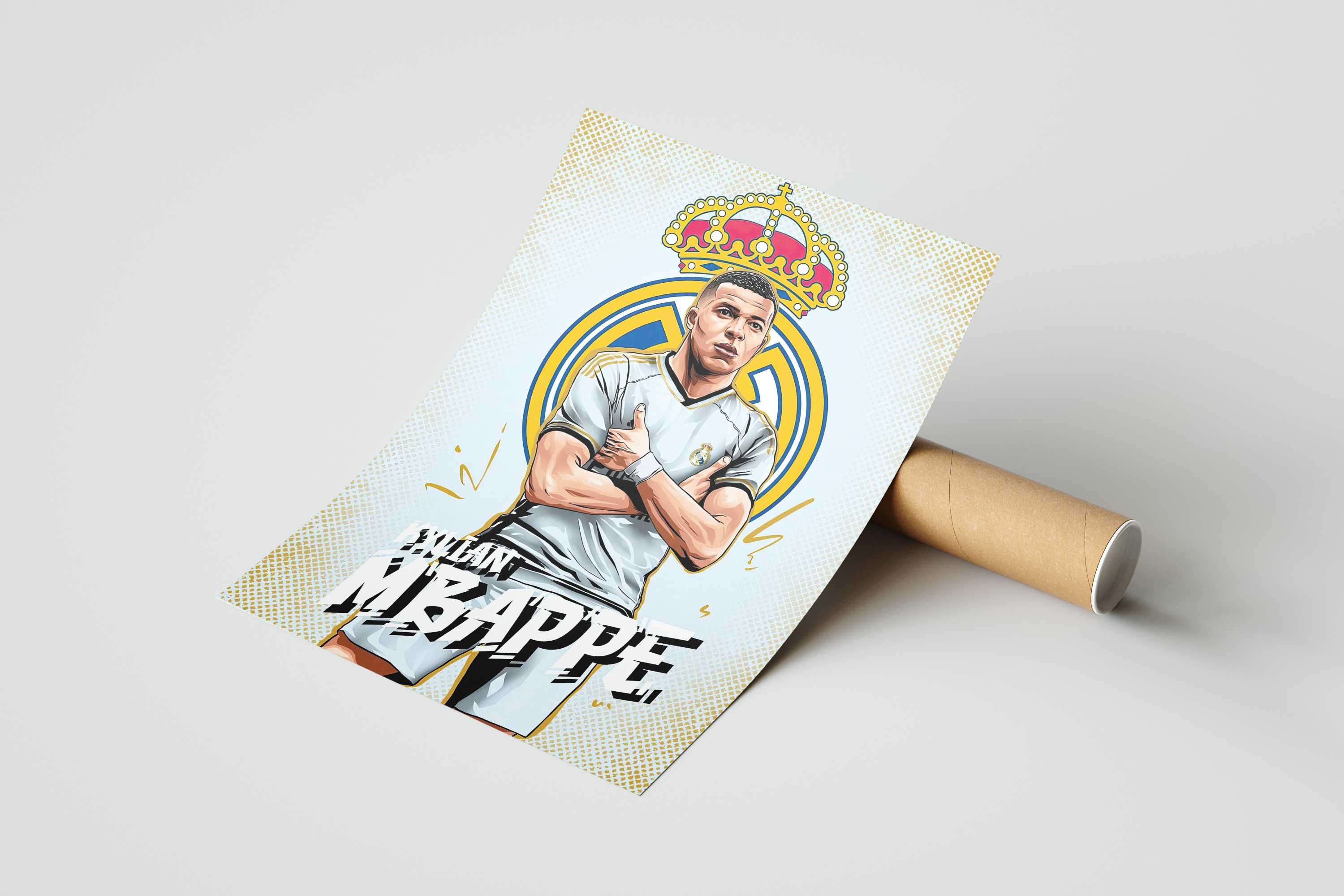 Kylian Mbappe Plakat A3 Real Madryt