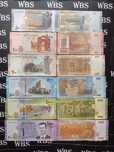 Сирия набор 6 банкнот 50 - 2000 Pounds 2009 - 2021 UNC