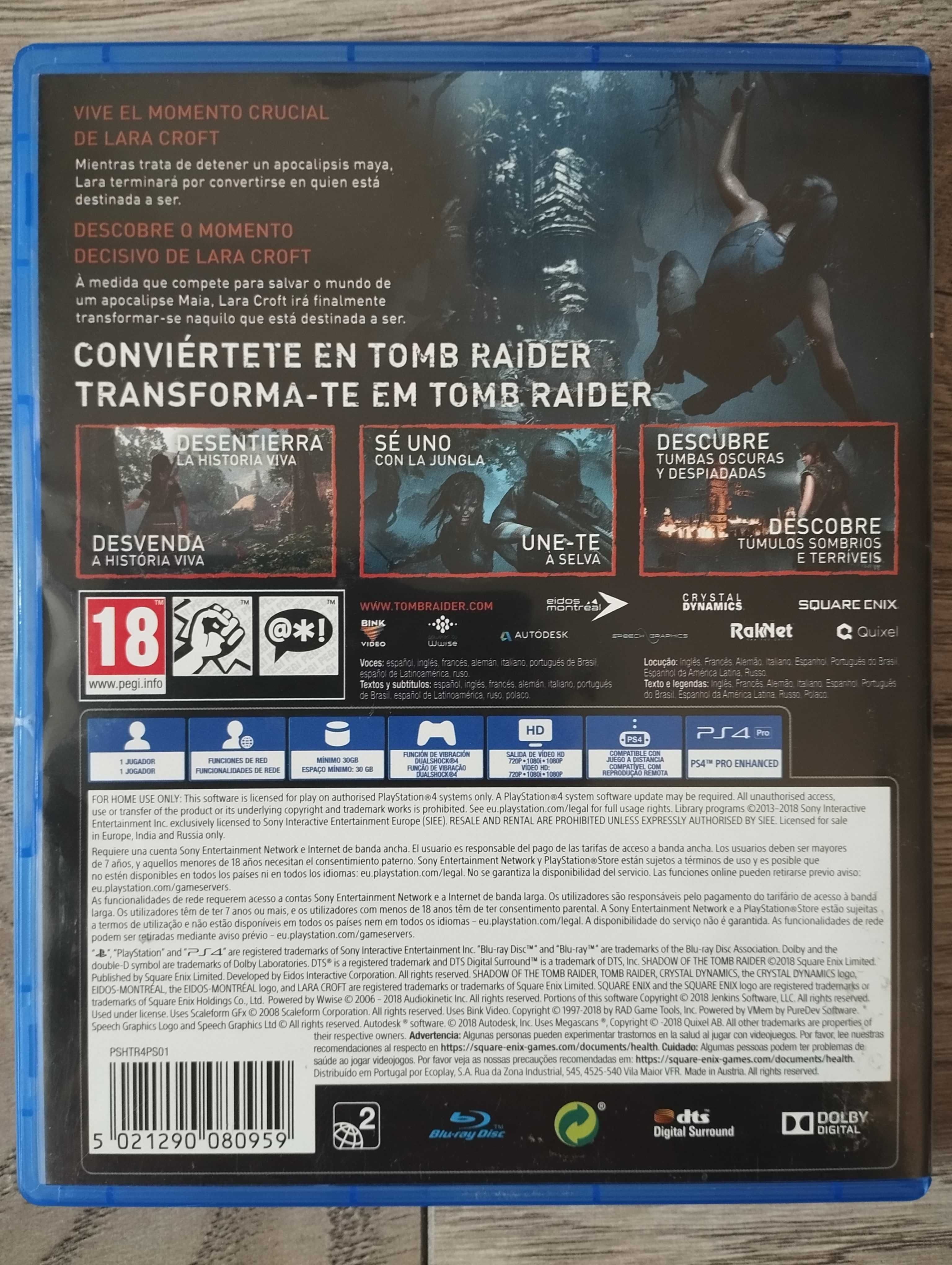 Gra Shadow of The Tomb Raider Polska Wersja  PS4/PS5 Playstation