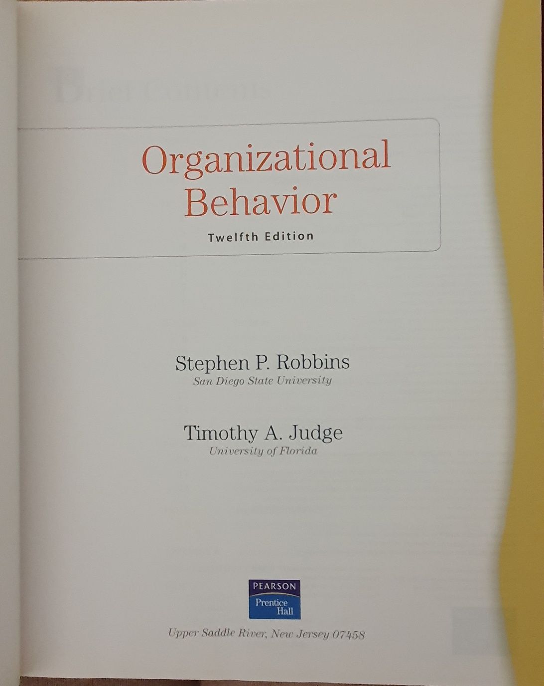 Livro Organizational Behavior