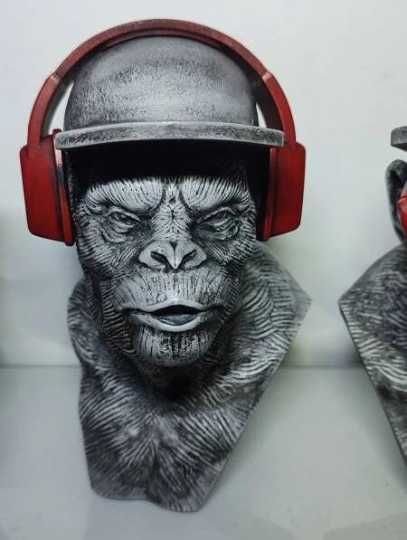 3 Wise Swag Monkeys modern Pop culture Bust