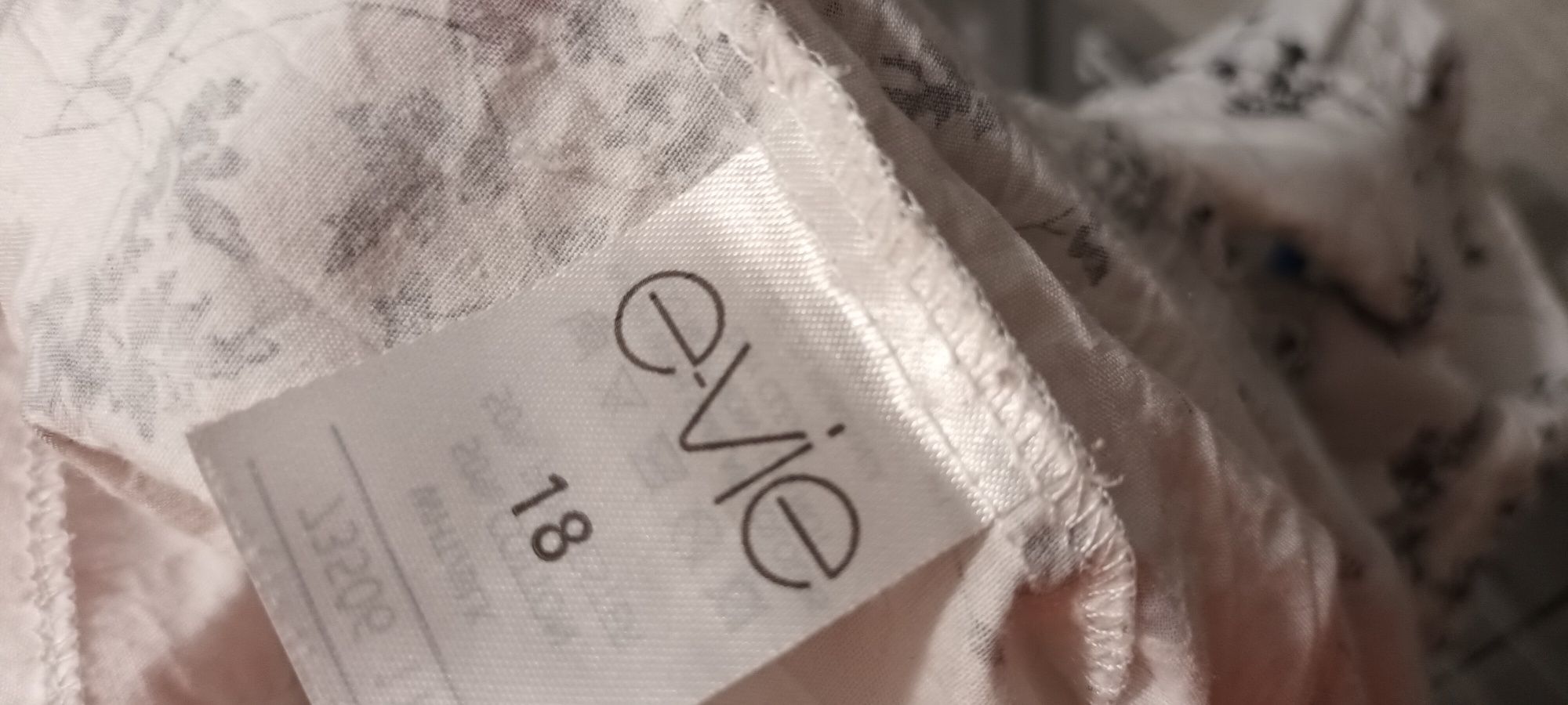 Koszula damska wzorzysta krótki rękaw r 46