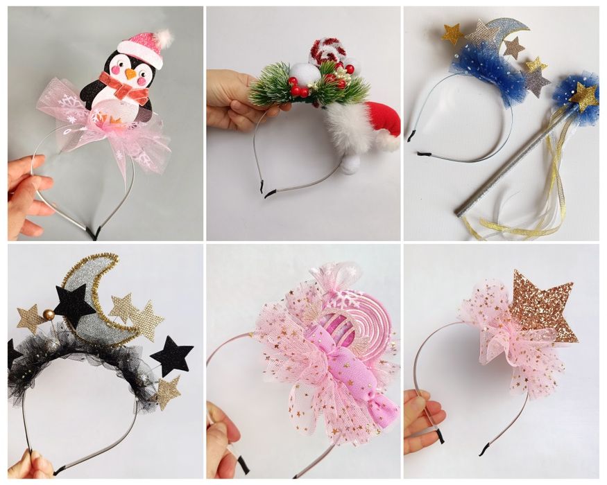 Обруч на свято або фотосесію. Зірочка,нічка,цукерка,сніжинка,пінгвін..