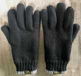 Luvas de lã pretas com forro polar Springfield