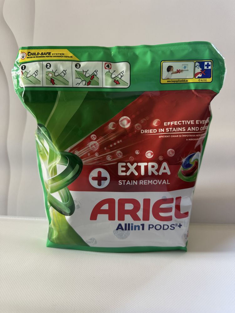 Капсули для  прання Ariel Extra,60 штук