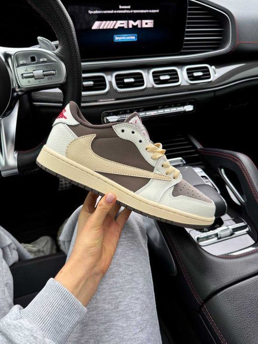 Кросівки Nike Air Jordan 1 Low OG SP Travis Scott Reverse Mocha люкс