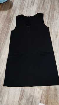 Czarna sukienka damska 36 S bik bok dziewczynka galowa 158 cm