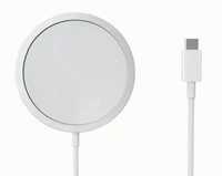 Carregador sem fios magnético 15 W,  USB-C (1m, branco), compatível