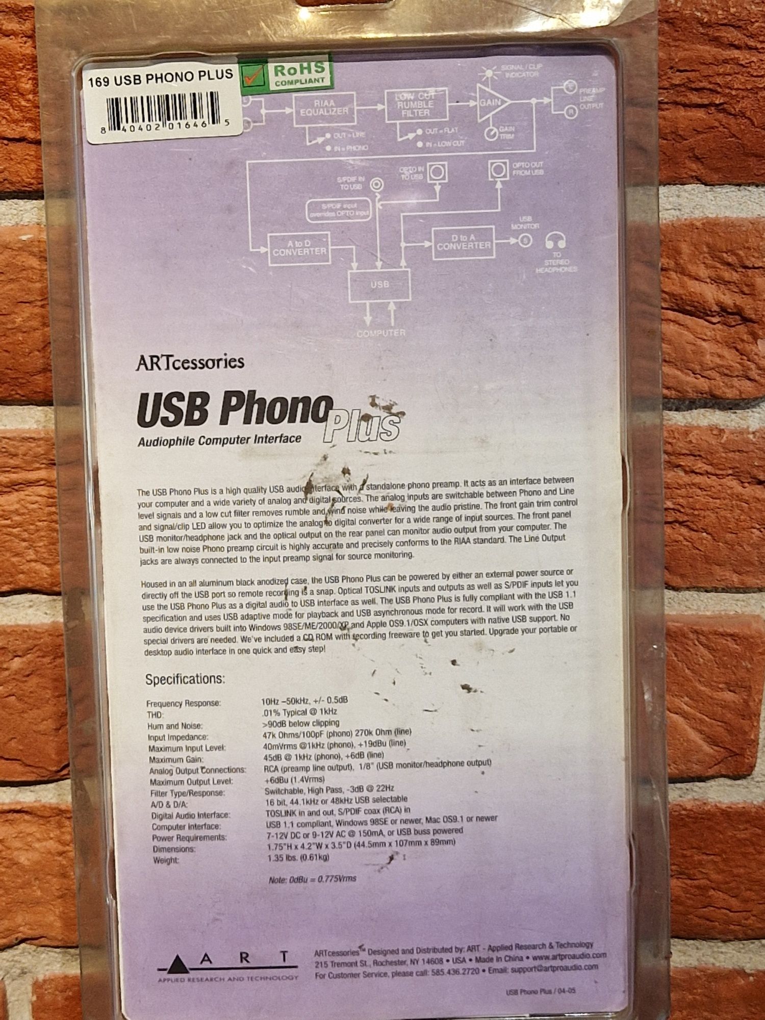 Art USB Phono Plus przedwzmacniacz