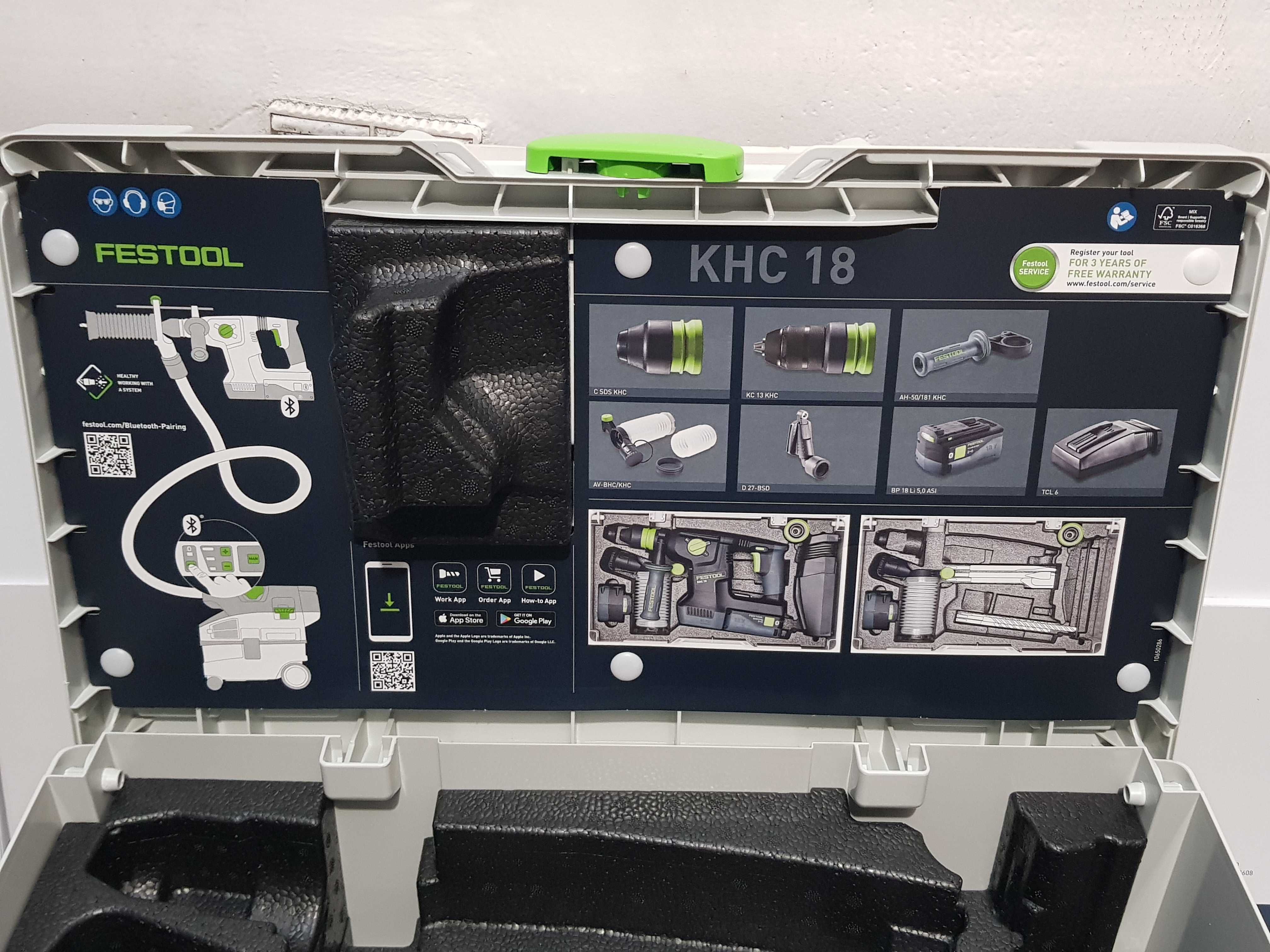 Pusta walizka do FESTOOL KHC 18 wiertarka młotowiertarka 18v SYS