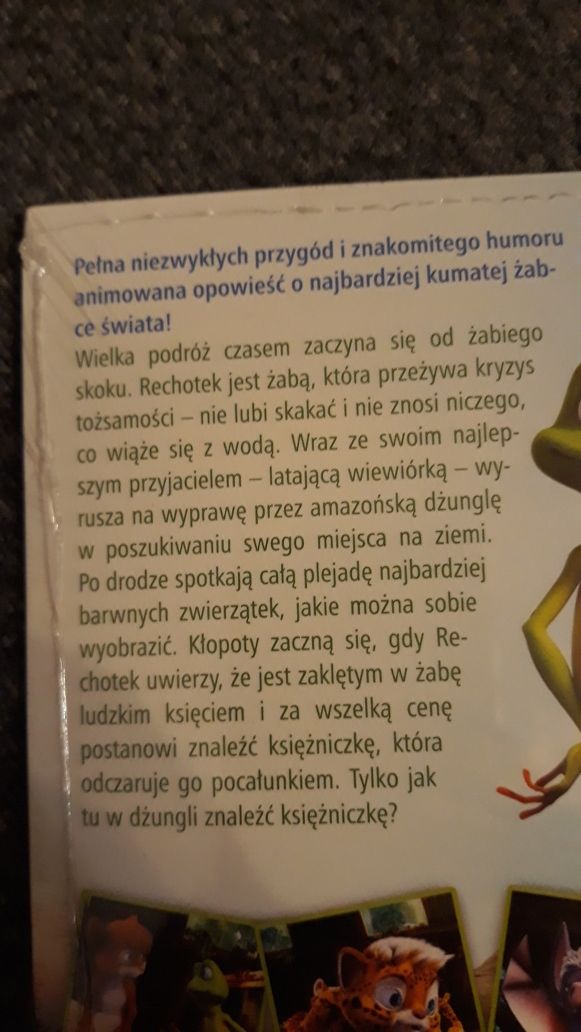 DVD Rechotek.Naj kumata żabka świata.Nowe,w folii.Bajka,film animowany