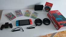 Vendo Consola Nintendo Switch V2 + Jogos + Acessórios