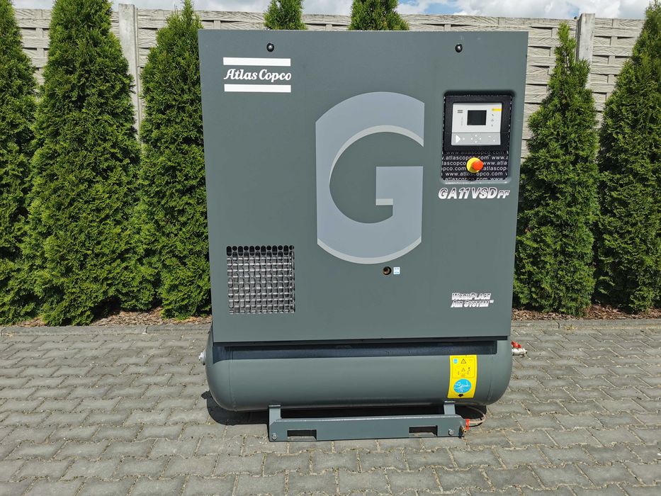 11kw 1700L/min +FALOWNIK + OSUSZACZ Sprężarka śrubowa ATLAS COPCO VSD