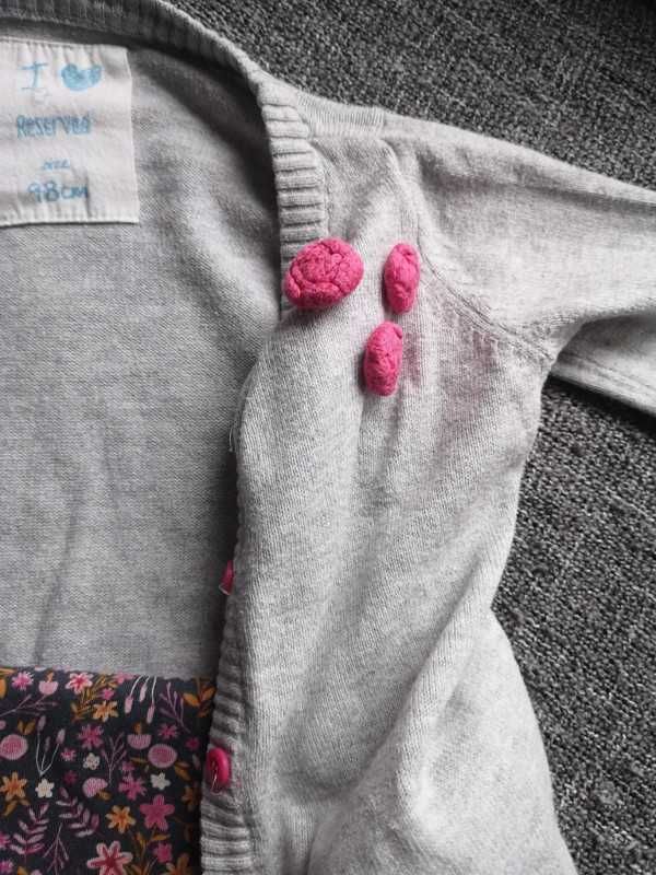 Zestaw sweter bluzka legginsy Reserved Lupilu George 86-92cm 1-2 lata