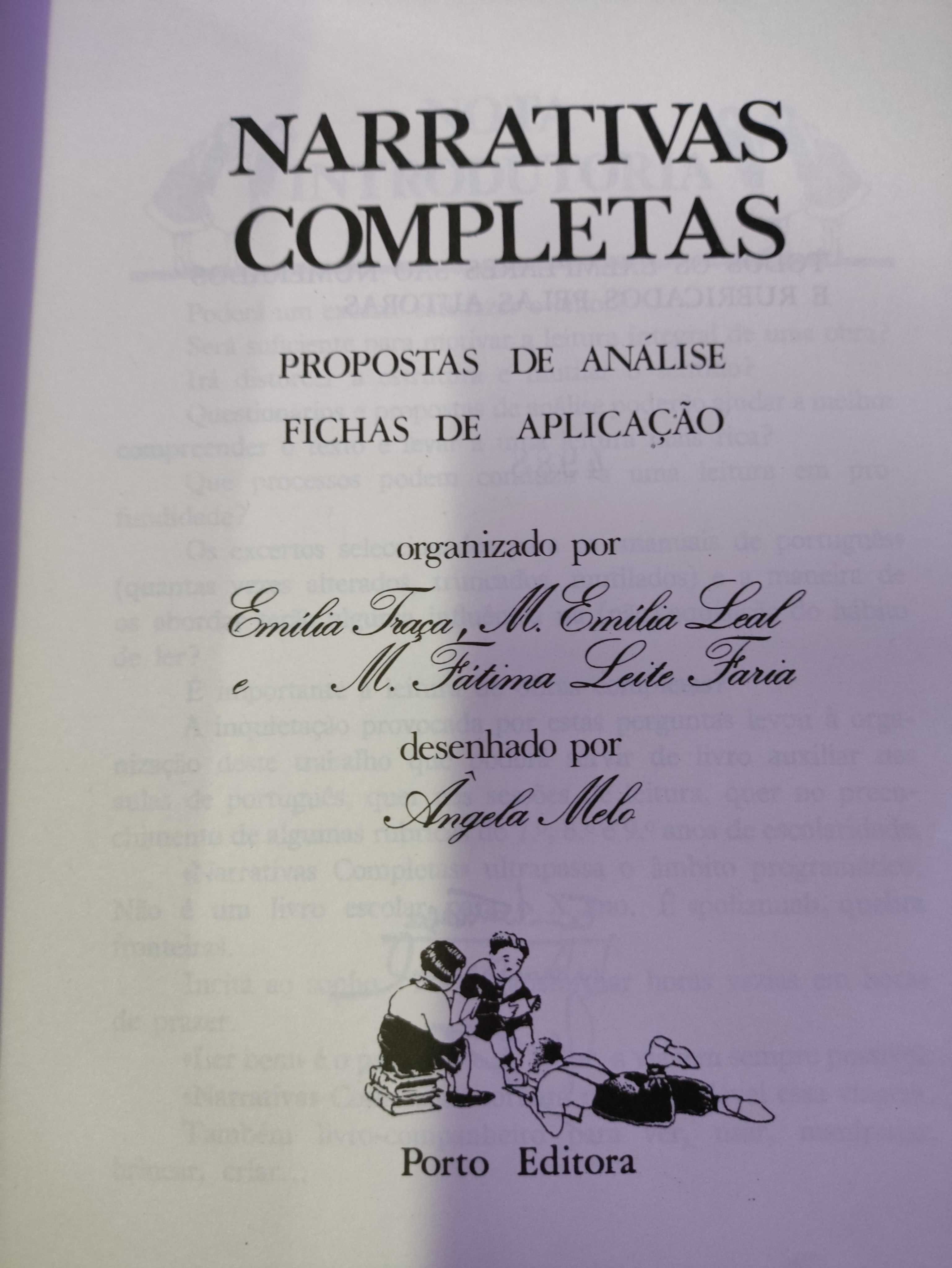 Livro NARRATIVAS COMPLETAS propostas análise e aplicação Emilia França