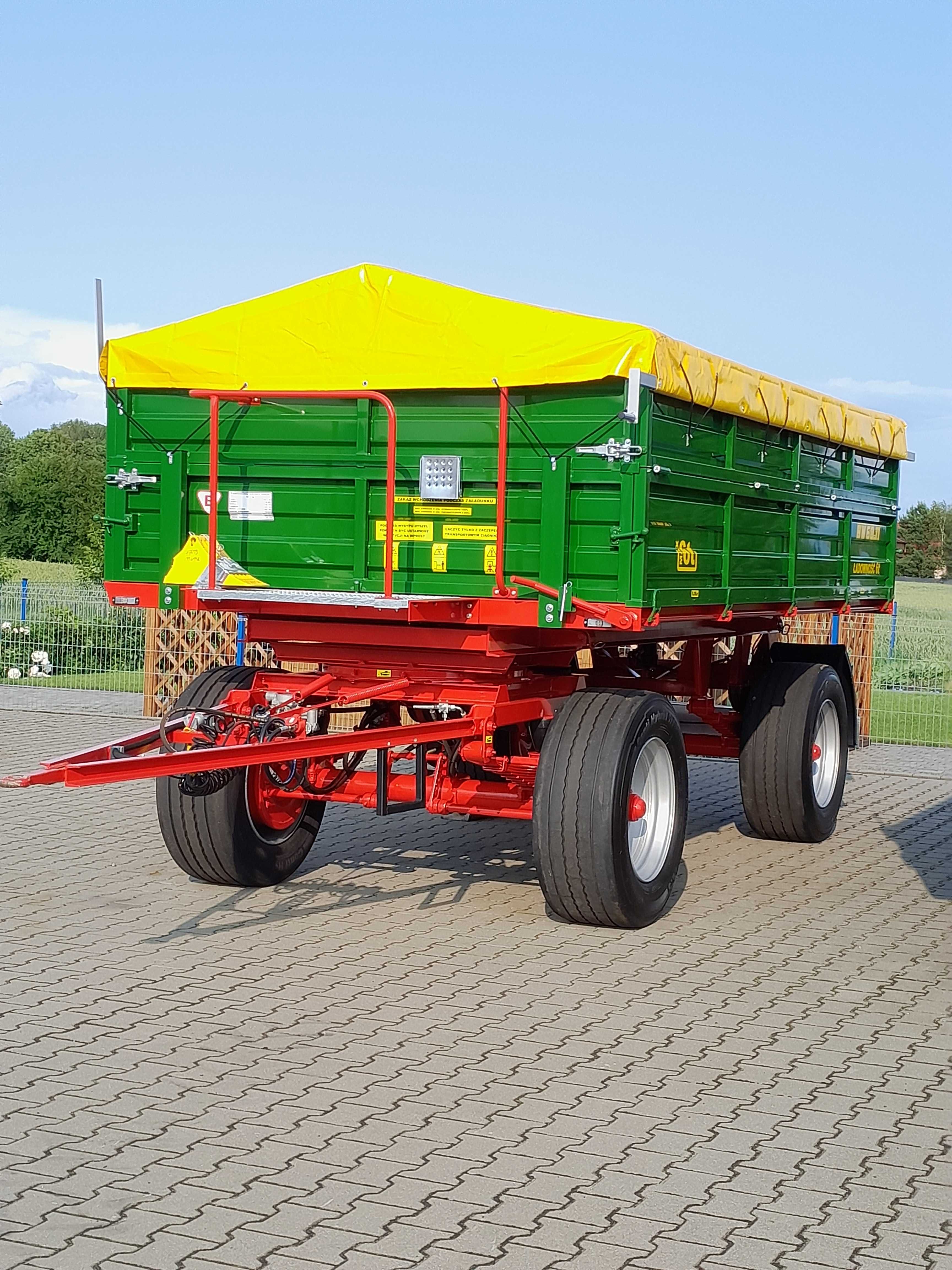 Przyczepa rolnicza IFA HW, HL 6011 2 strony 6-8 ton wywrotka-Nowa RAMA