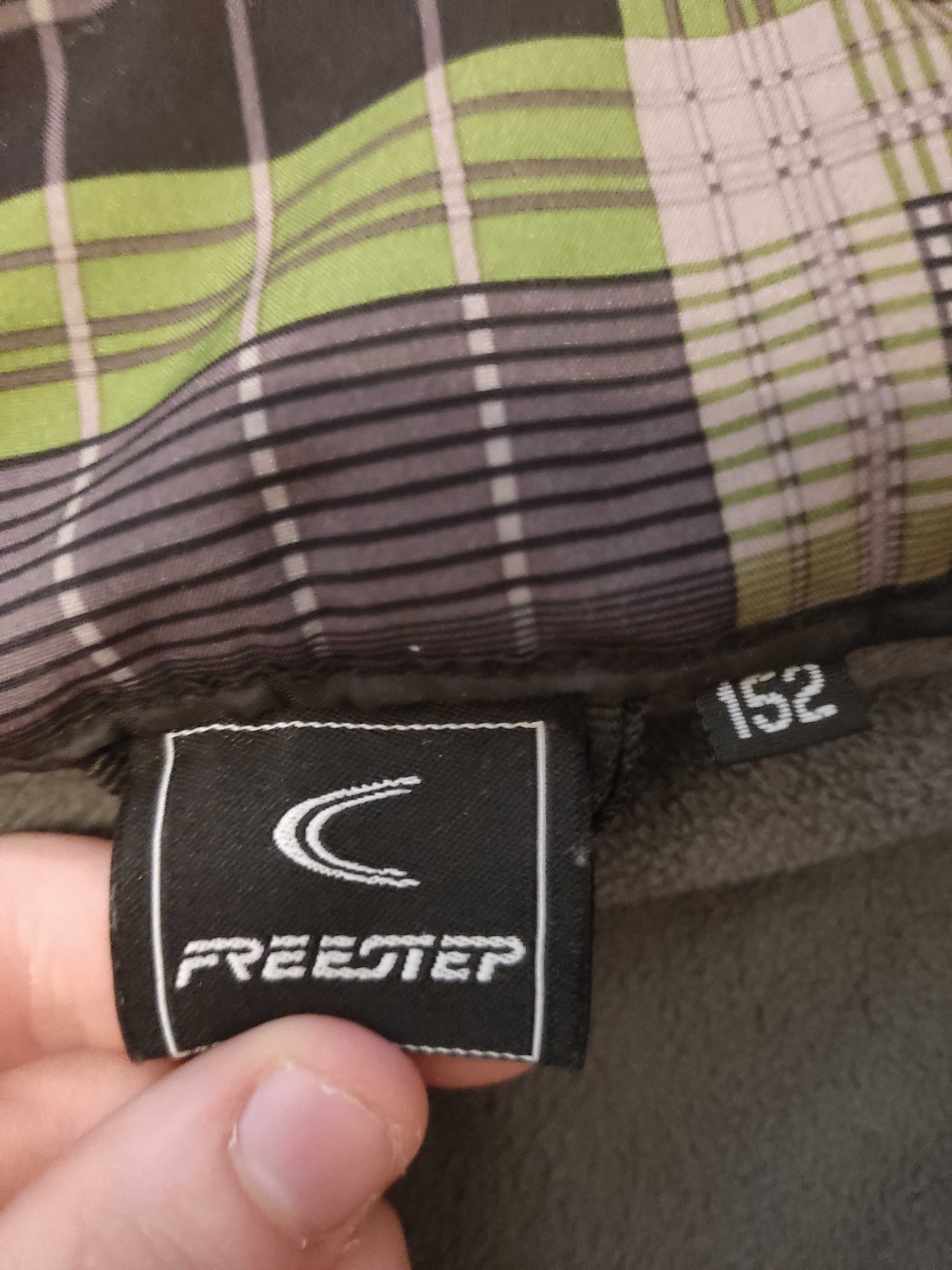 Kurtka jak nowa - FREESTEP 152cm - z dopinanym kapturem - przejściówka