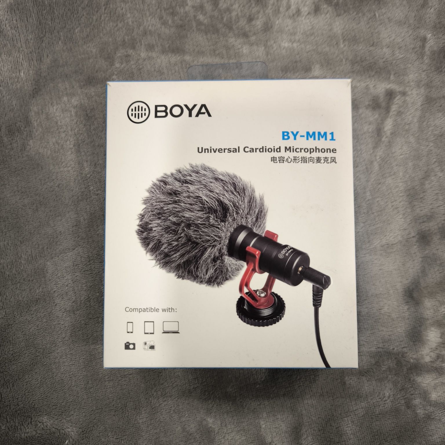 Microfone Boya Novo