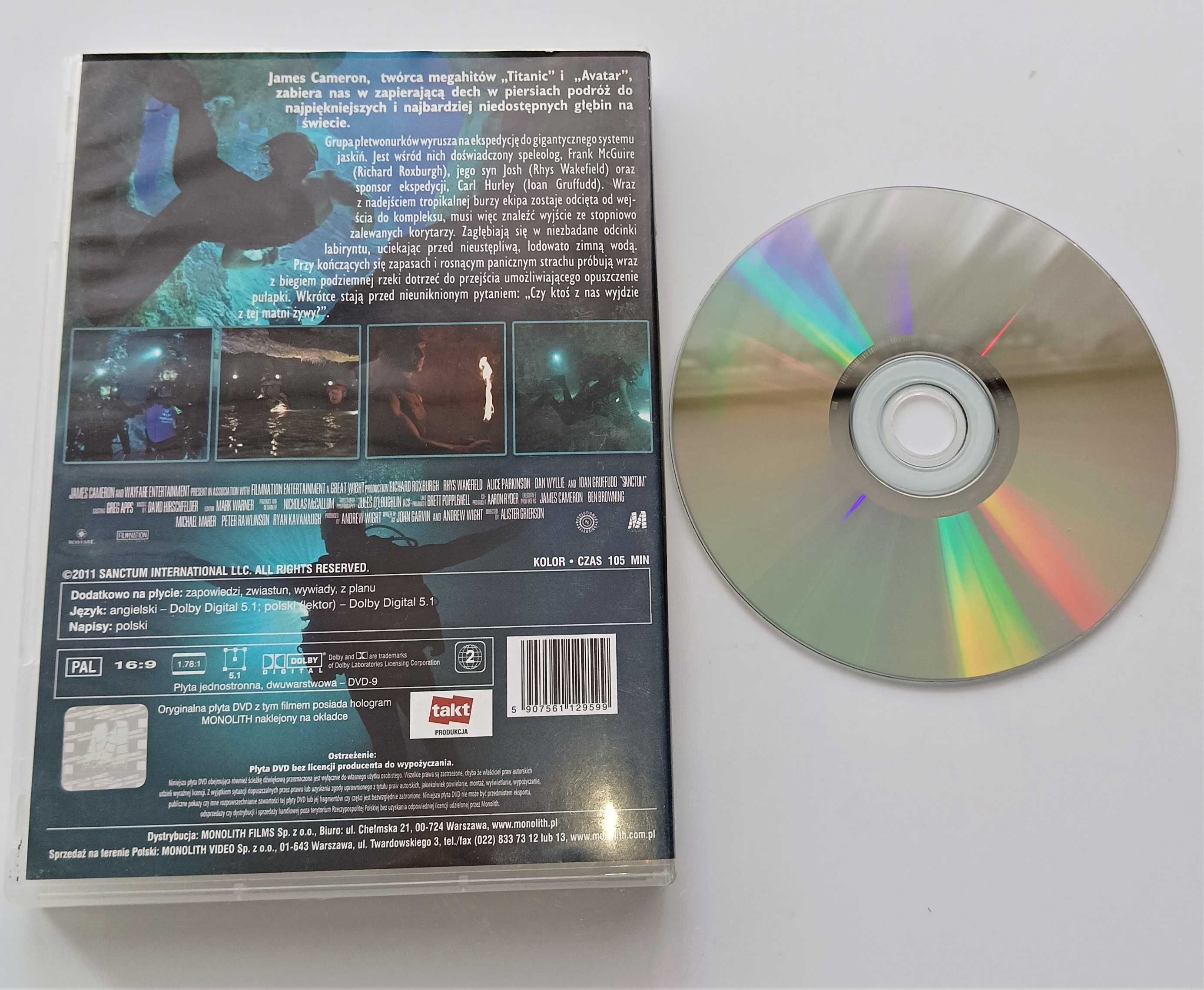 Sanctum reż. Cameron film płyta DVD