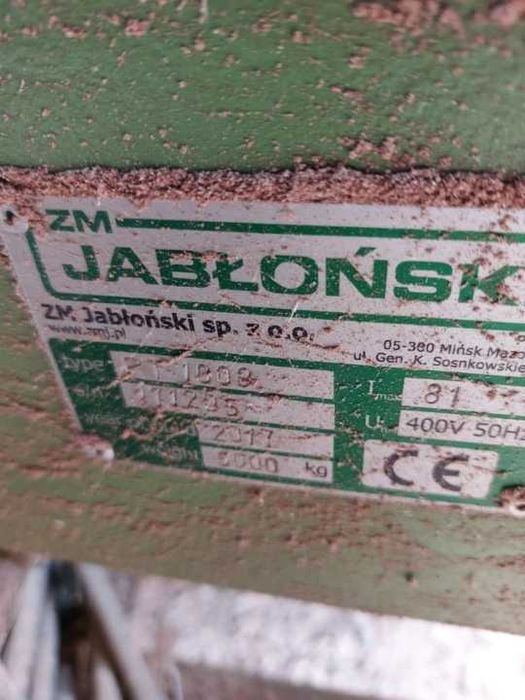 Деревообробне обладнання ZM JАBLONSKI в кількості 2 од.