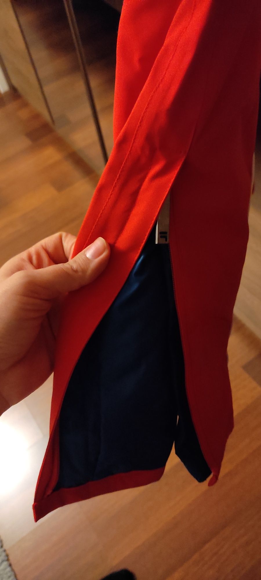 Czerwone spodnie narciarskie/ na snowboard Fila S/M nowe