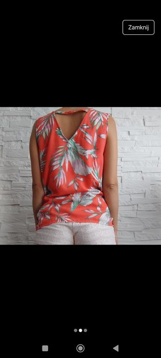 Vero moda lekka bluzka wycięcie 
Rozmiar XL