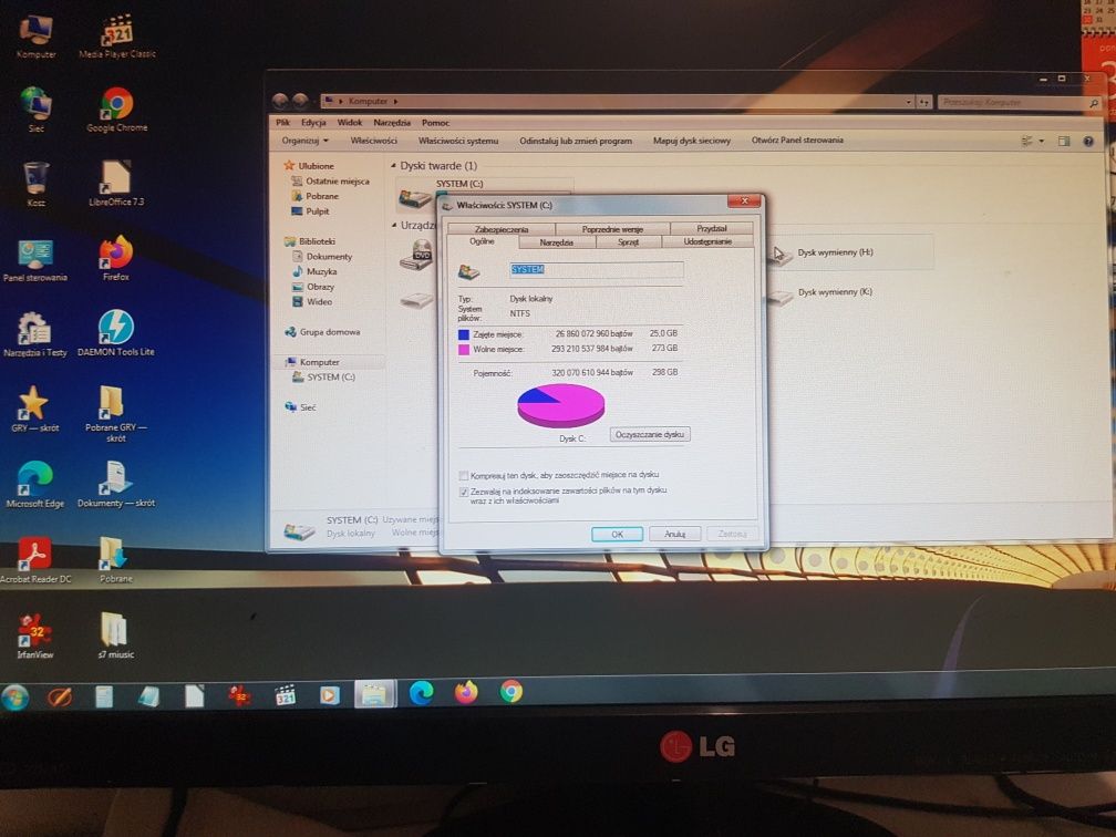 Komputer stacjonarny + monitor