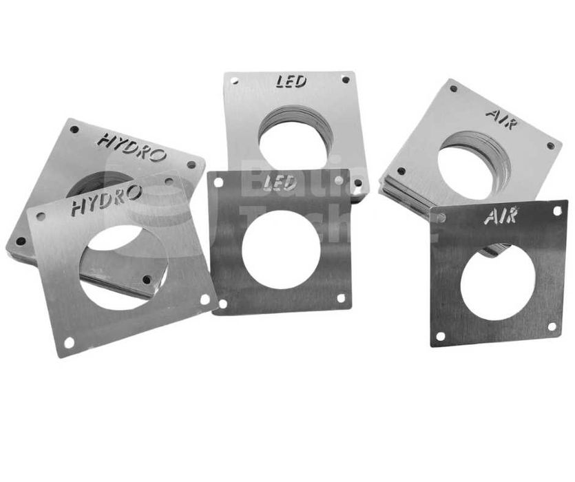 Tabliczki, blaszki do przycisków do balii ogrodowej, bani jacuzzi