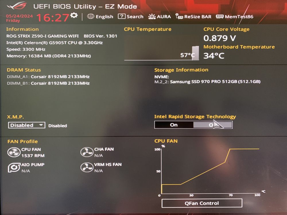 Asus ROG STRIX Z590-I Gaming WiFI s1200 Z590