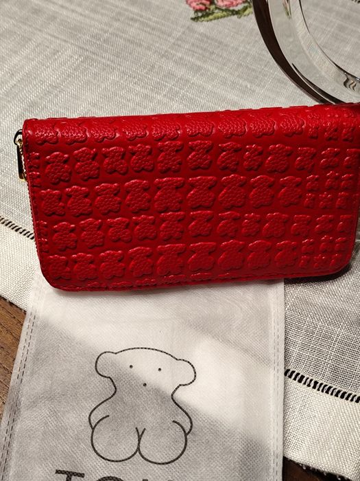 Porta moedas  cartões notas etc Tous vermelho
