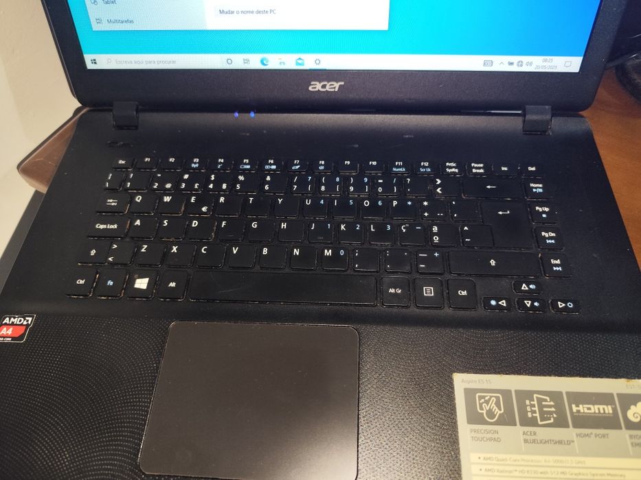 Portátil Acer usado
