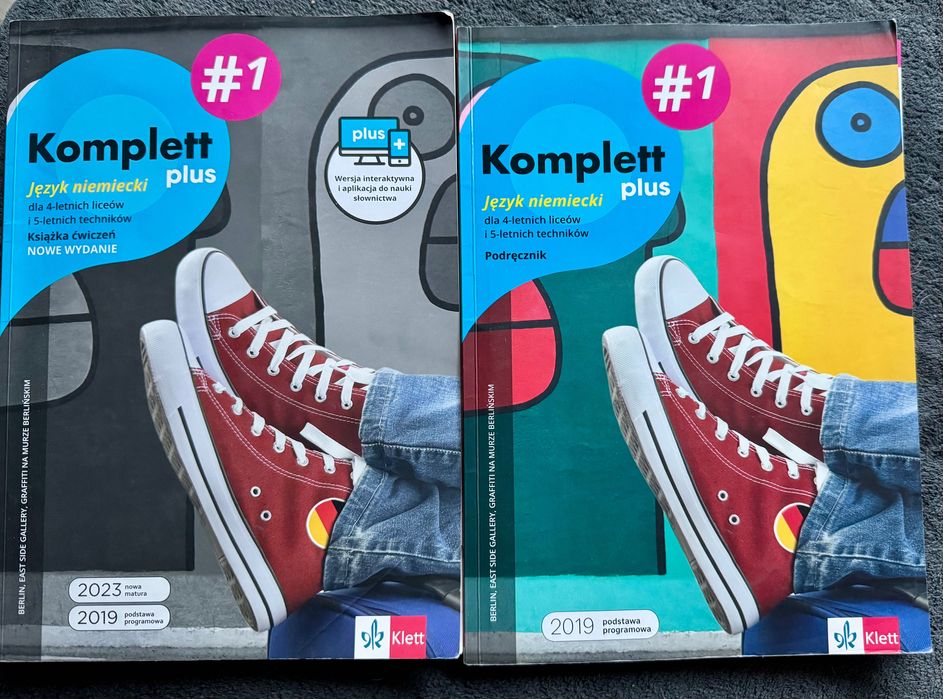 Komplett plus 1 zestaw podręcznik i ćwiczenia do niemieckiego Klett